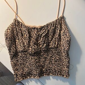 Cheetah print tank top